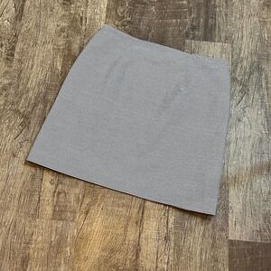 Ann Taylor Blue‎ White Striped Seersucker Skirt size 8 petite